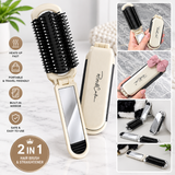 2 in 1 Foldable Brush With Mirror