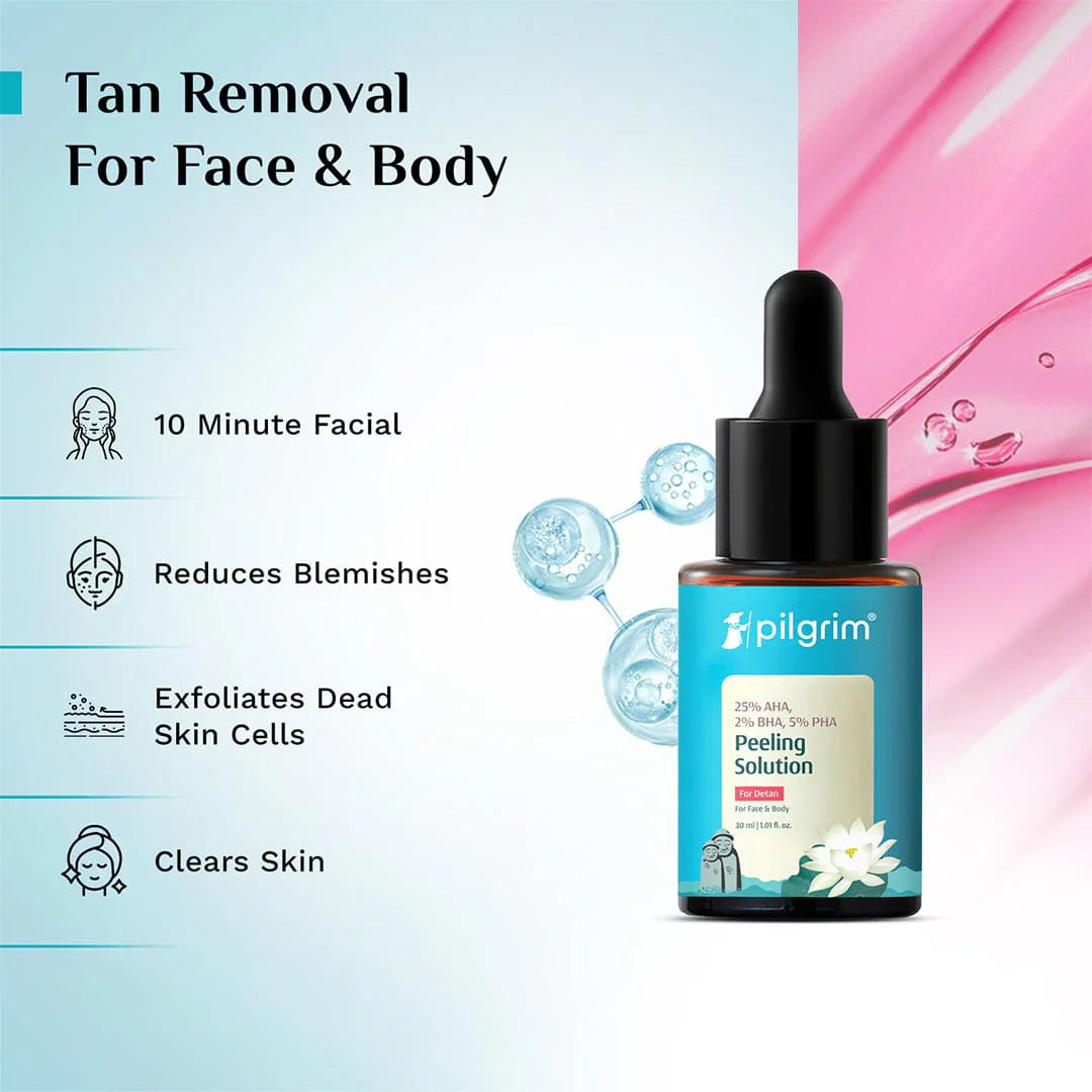 Pilgrim Peeling Solution | For Smooth-textured Glowing Skin