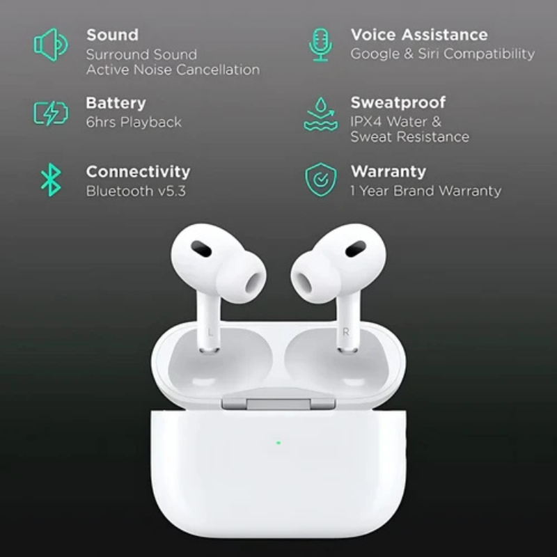 Apple AirPods Pro 2 With Active Noise Cancellation