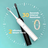 Rechargeable Electric Toothbrush with 3 Replacement Brush Heads