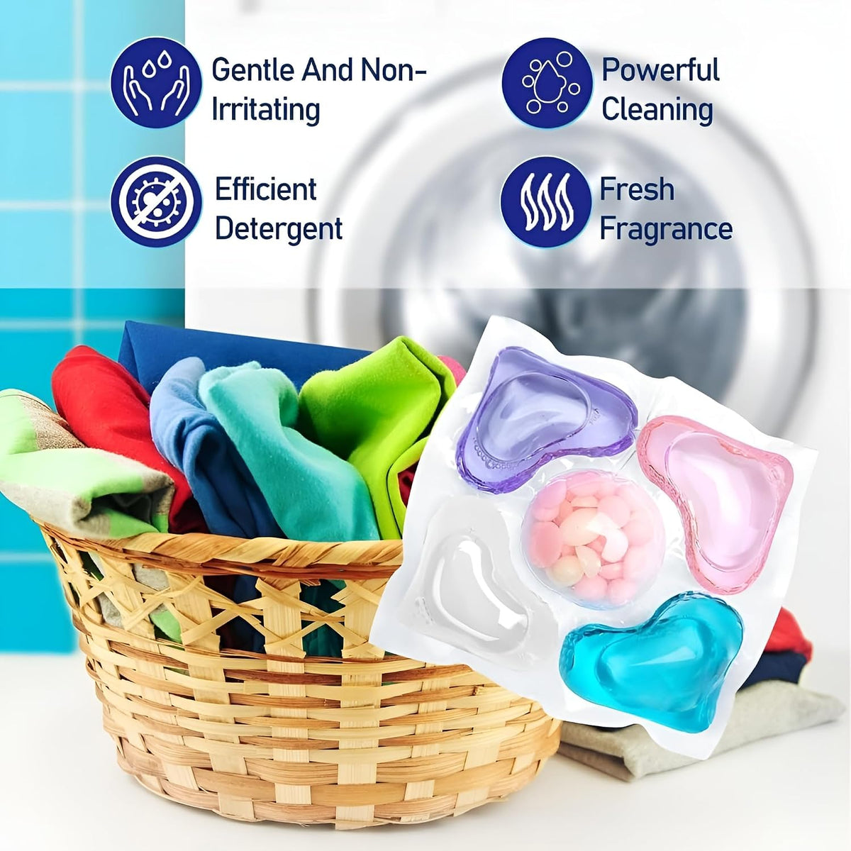 Ultra Clean 5 in 1 Liquid Laundry Pods (10pods)