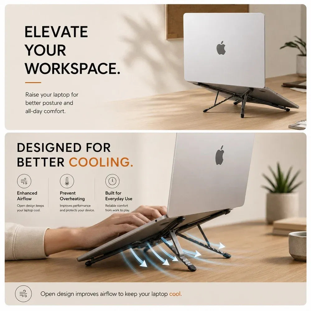 5 in 1 Magnetic Foldable Stand for Phone Tablet and Laptop